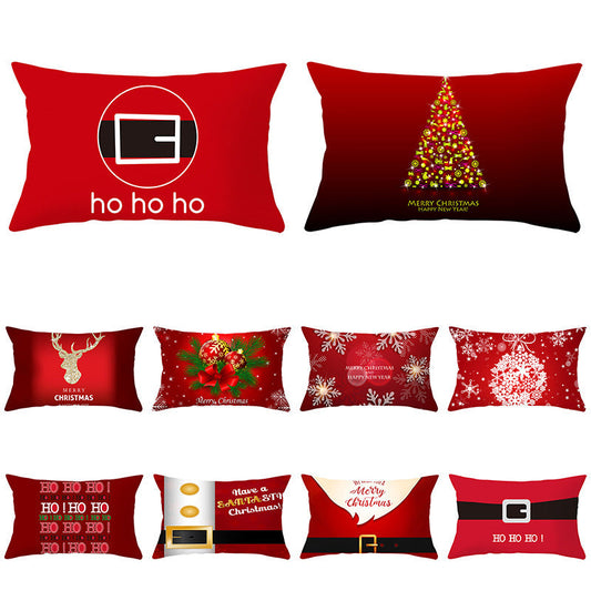 KTX-422163 Peach Skin Velvet Pillowcase, Digital Print, 30cm x 50cm, Single-Sided Design