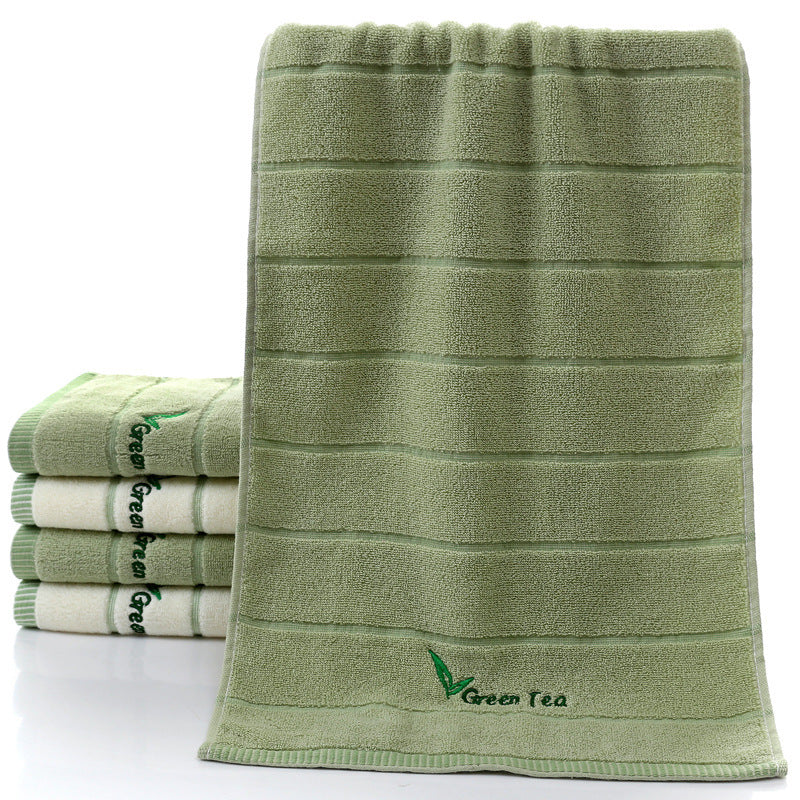 KTX-423059 Soft Pure Cotton Embroidered Face Towel - Quick Absorbency, Ideal for Gym & Travel, 34x74cm