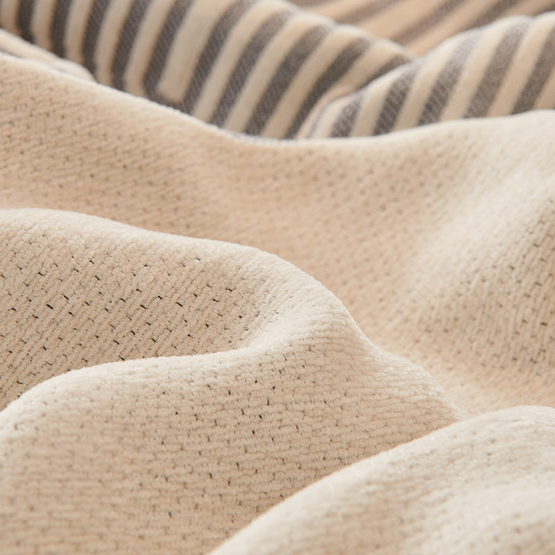 KTX-424403 Universal Chenille Sofa Cover in Stripes - Multiple Sizes Available