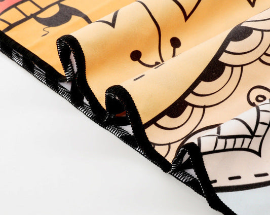 KTX-425363 Superfine Fiber Travel Outdoor Sports Beach Towel - Lightweight 175x75cm, 280g