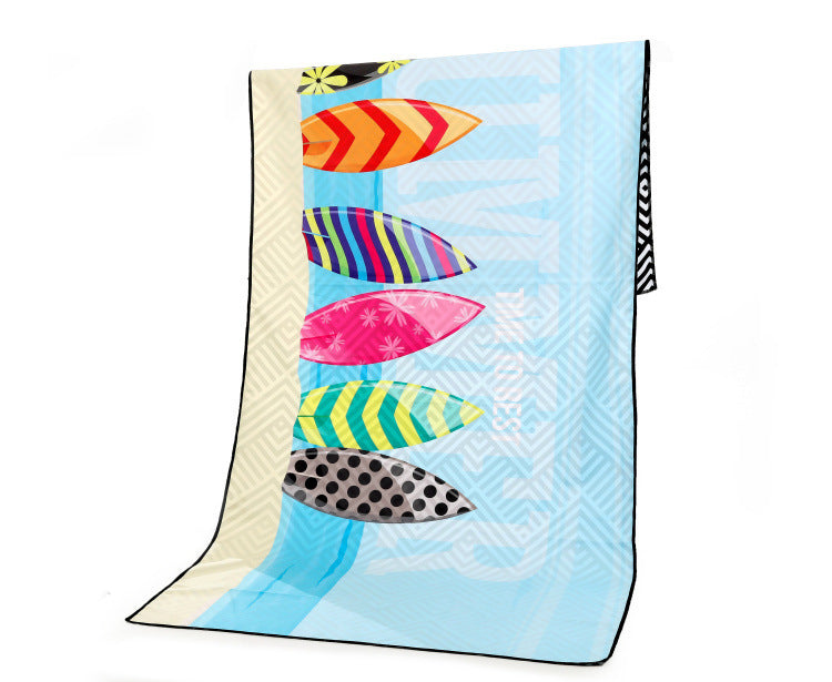 KTX-425363 Superfine Fiber Travel Outdoor Sports Beach Towel - Lightweight 175x75cm, 280g