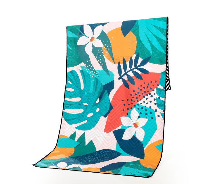 KTX-425363 Superfine Fiber Travel Outdoor Sports Beach Towel - Lightweight 175x75cm, 280g