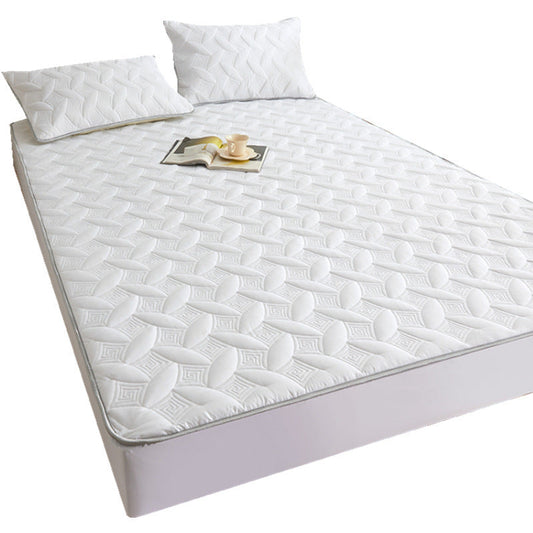 KTX-426771 Solid Color Non-Slip Protective Bed Cover with Pillowcases – Available in Multiple Sizes