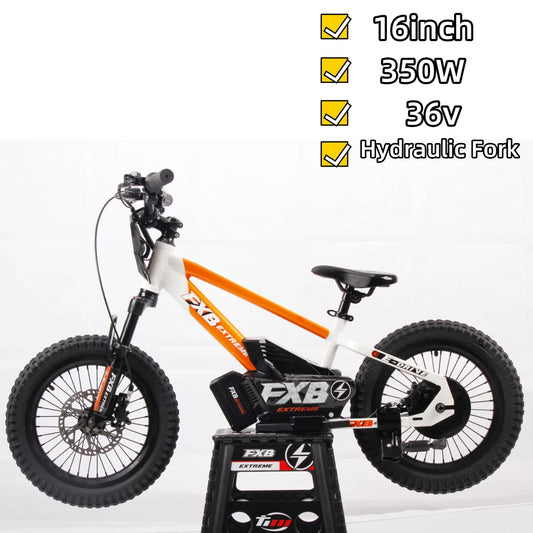 KTX-427347 16 Inch Kids Electric Balance Bike with Disc Brake and Steel Frame, Lightweight & Durable Design