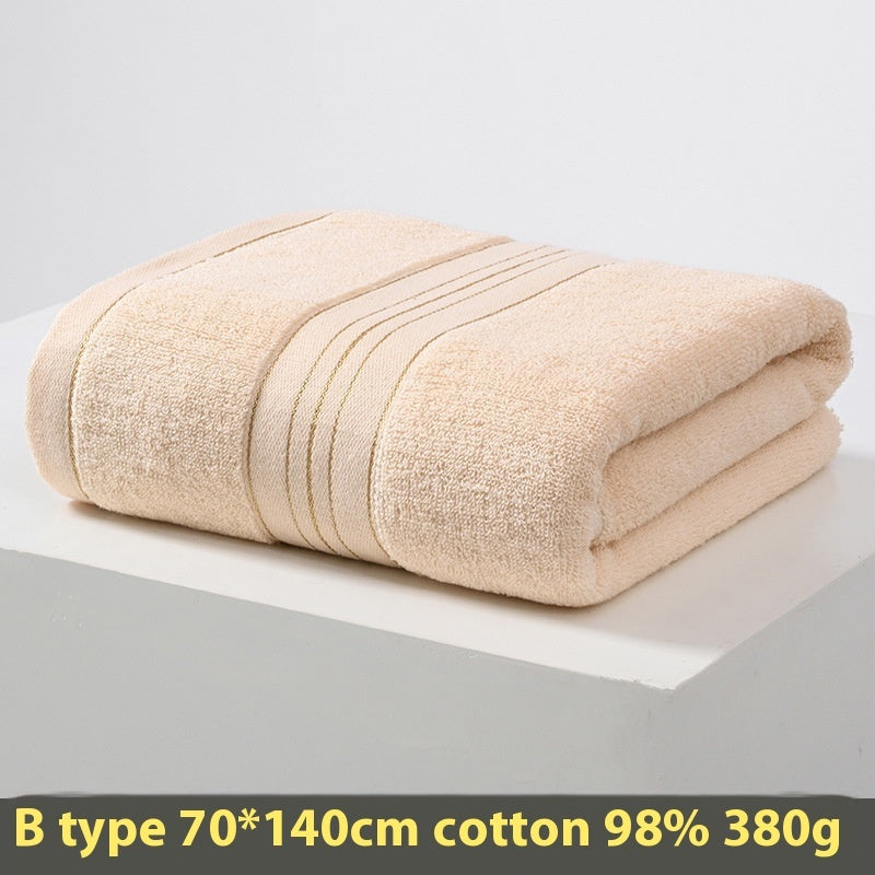 KTX-428499 Portable Solid Color Pure Cotton Towel - 70x140CM in Blue, Coffee, Yellow
