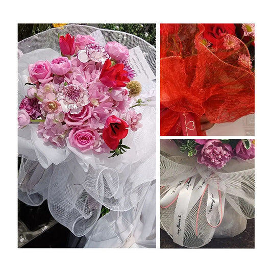 KTX-429011 10 Inch x 10 Yard Polypropylene Mesh Roll for Crafts and Decorations