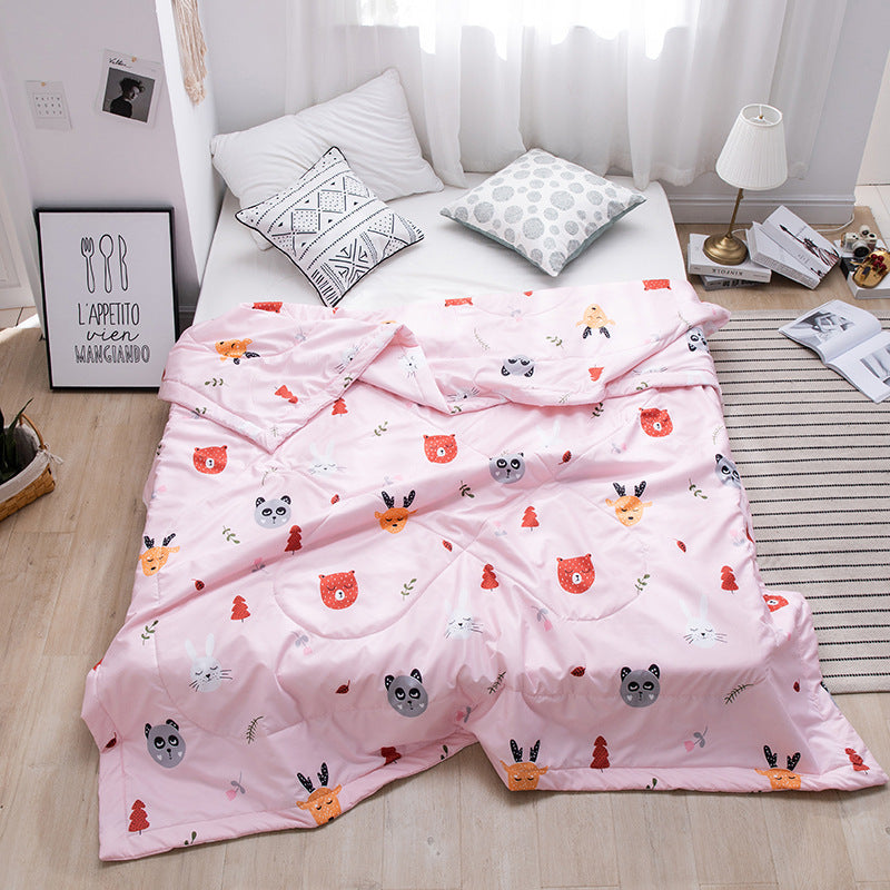 KTX-429075 Tencel Quilted Summer Quilt - Lightweight Cotton & Polyester Fiber Fill