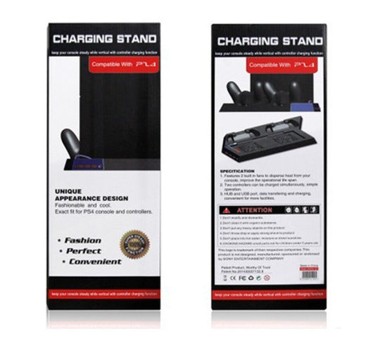 KTX-430291 PS4 Multi-Function Charger and Cooling Fan Accessory