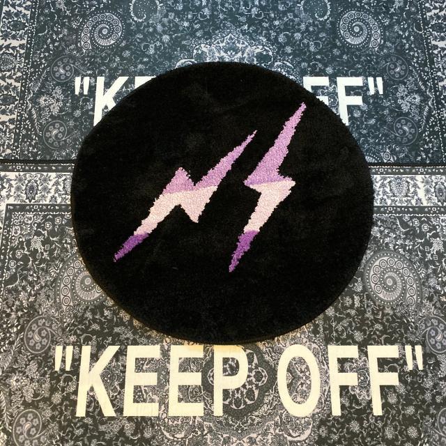 KTX-431315 Fantasy Gradient Lightning Carpet for Modern Living Spaces - Available in Purple, Pink, White, and Black