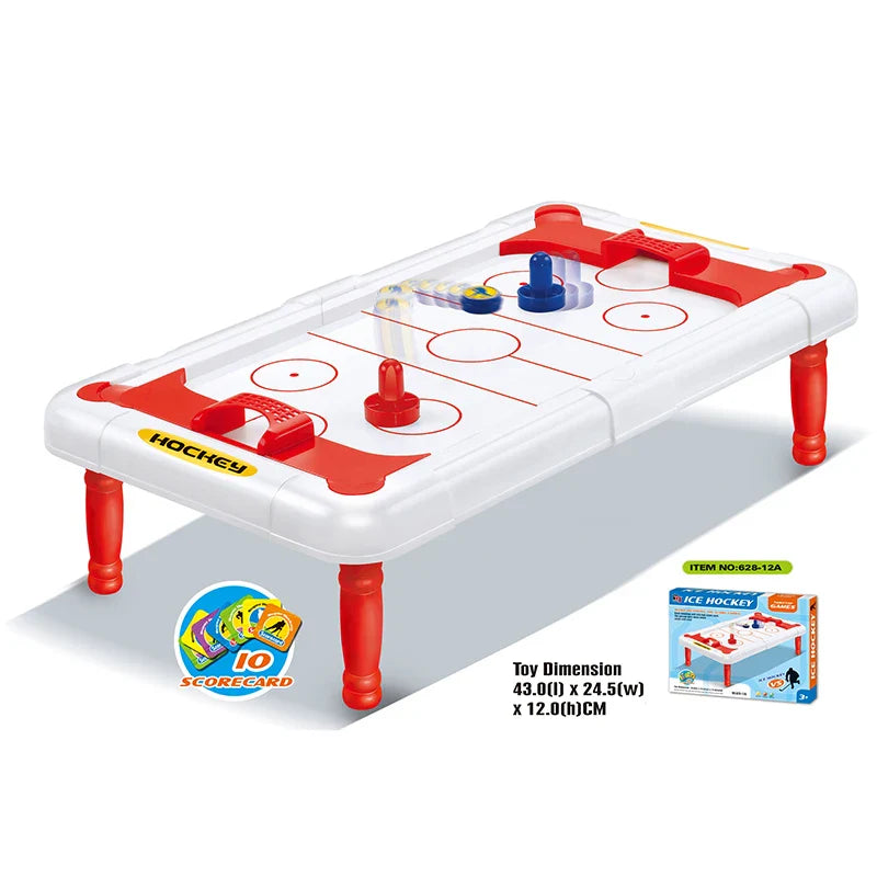 KTX-431635 Indoor Mini Ice Hockey Game Table for Kids - Family Fun Toy for Ages 3 and Up
