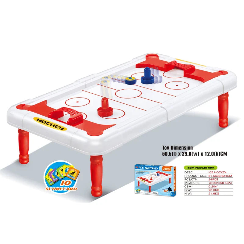 KTX-431635 Indoor Mini Ice Hockey Game Table for Kids - Family Fun Toy for Ages 3 and Up