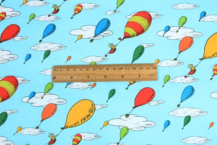 KTX-432339 Cotton Fabric with Nordic Style Sky Print for DIY Projects