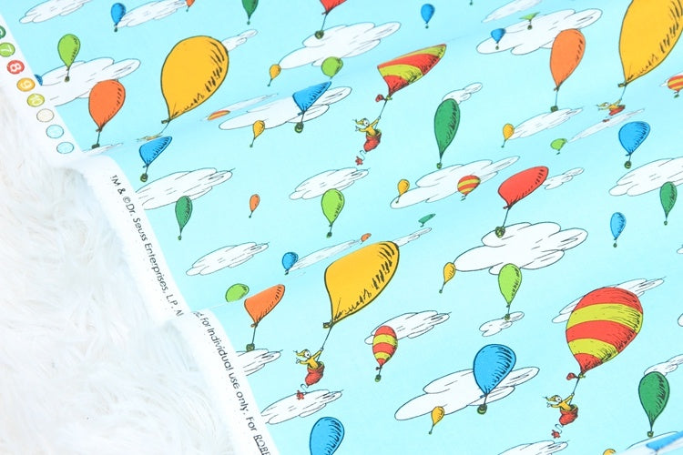 KTX-432339 Cotton Fabric with Nordic Style Sky Print for DIY Projects