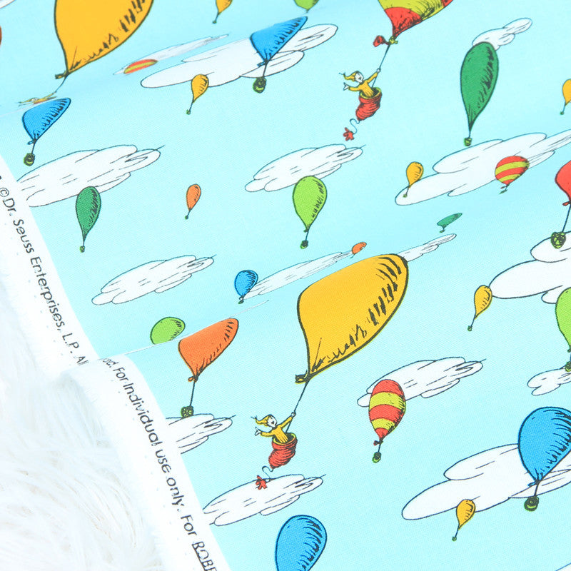 KTX-432339 Cotton Fabric with Nordic Style Sky Print for DIY Projects