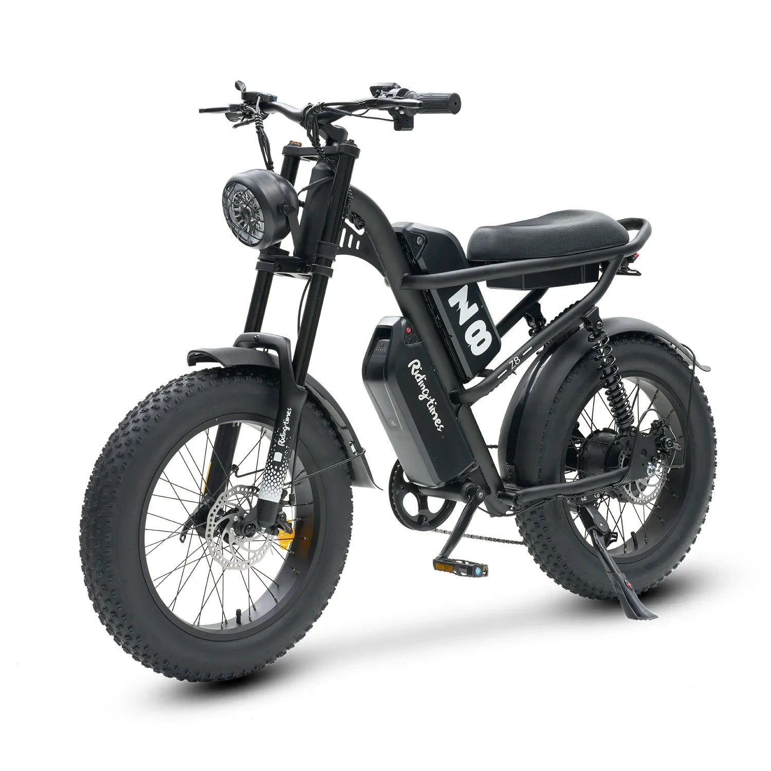 KTX-432467 1000W 20-Inch Fat Tire Electric Bike with 7-Speed Gears, Dual Lithium Batteries, and LCD Display