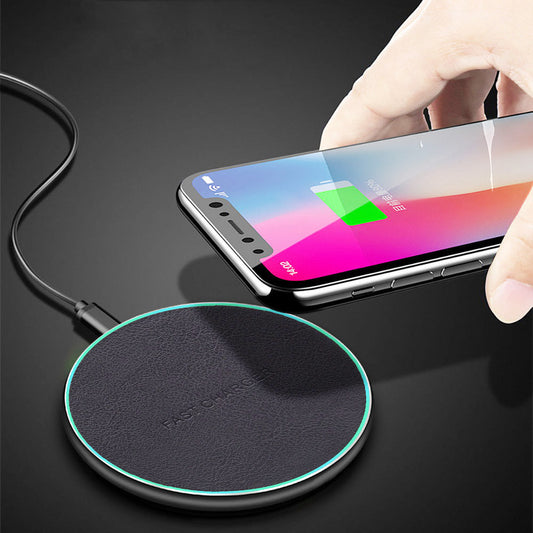 KTX-432595 Aluminum Alloy 10W Wireless Car Charger for Apple, Samsung, Huawei, and Xiaomi Phones