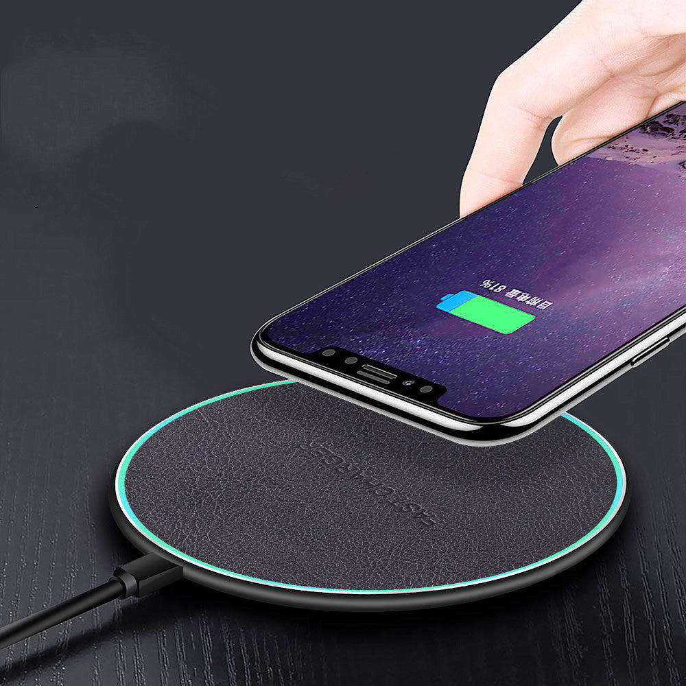 KTX-432595 Aluminum Alloy 10W Wireless Car Charger for Apple, Samsung, Huawei, and Xiaomi Phones