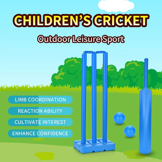 KTX-432787 Cricket Outdoor Sport Toy Set for Children Aged 3+ - Lightweight, Portable Fun for Active Play