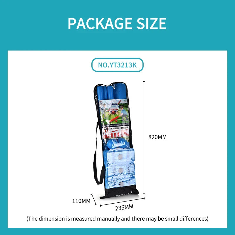 KTX-432787 Cricket Outdoor Sport Toy Set for Children Aged 3+ - Lightweight, Portable Fun for Active Play