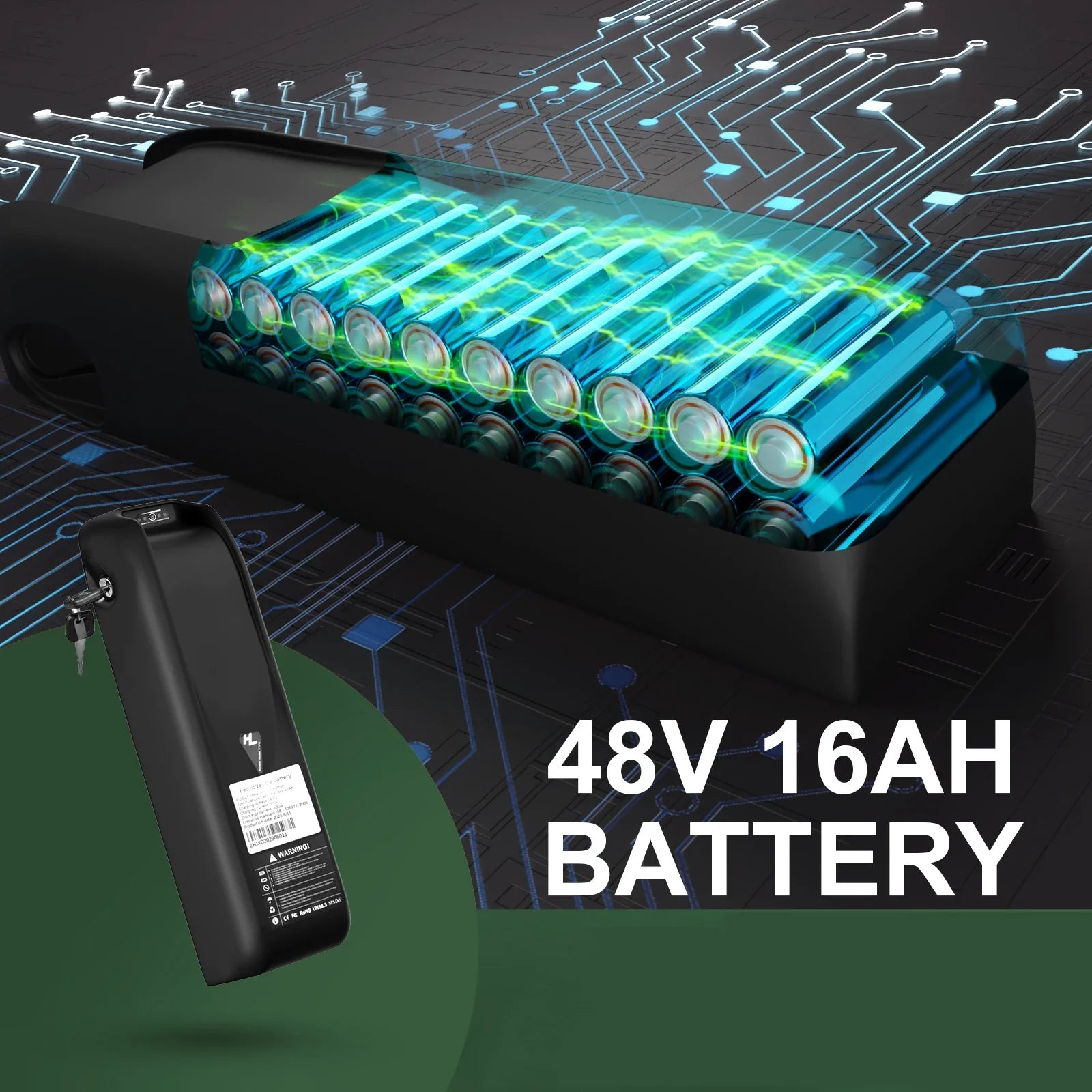 KTX-433235 48V 1000W Full Suspension Electric Mountain Bike with 26" Fat Tires and Hydraulic Disc Brakes