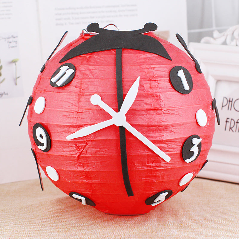 KTX-433619 Handmade Round Paper Lantern DIY Kit with Metal Frame