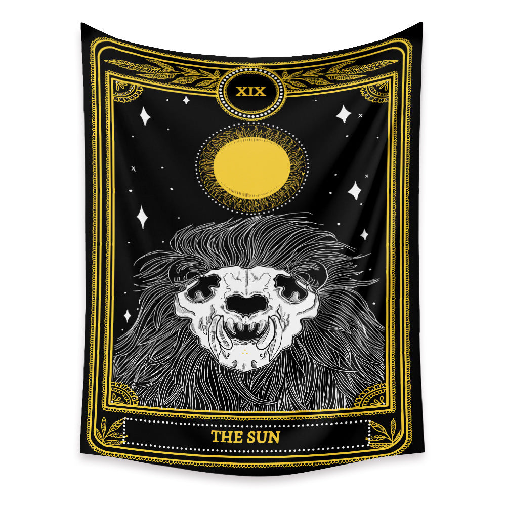 KTX-433683 Tarot Cards Tapestry with Psychedelic Boho Design - Available in Multiple Sizes