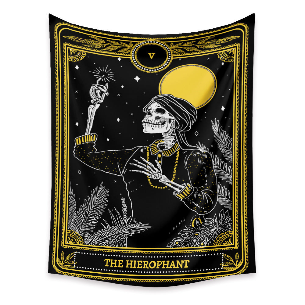 KTX-433683 Tarot Cards Tapestry with Psychedelic Boho Design - Available in Multiple Sizes