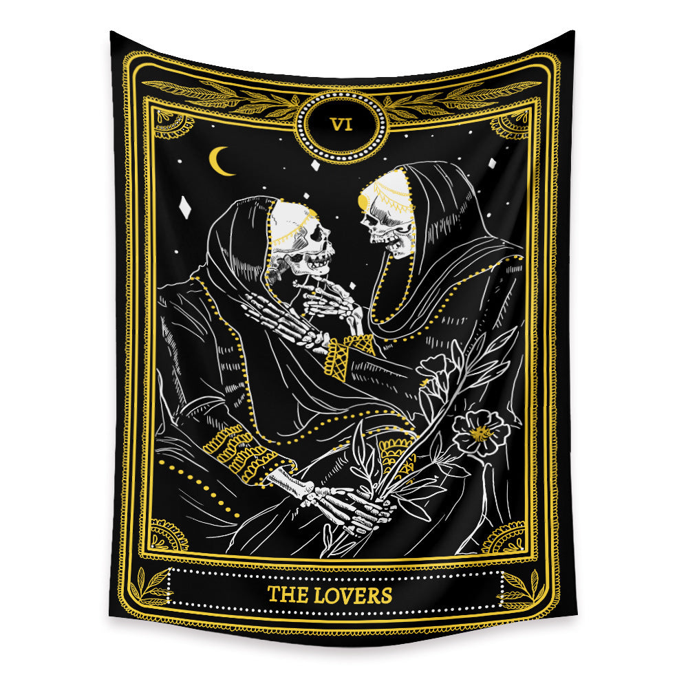 KTX-433683 Tarot Cards Tapestry with Psychedelic Boho Design - Available in Multiple Sizes