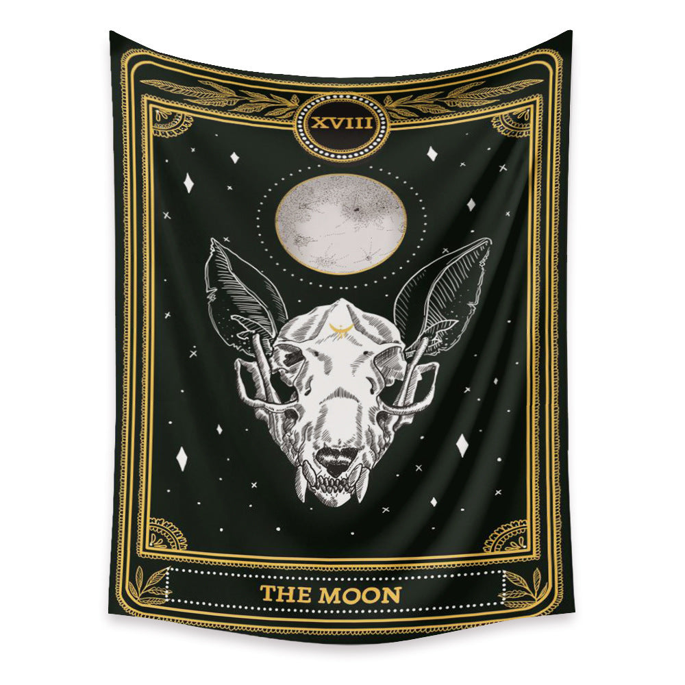 KTX-433683 Tarot Cards Tapestry with Psychedelic Boho Design - Available in Multiple Sizes