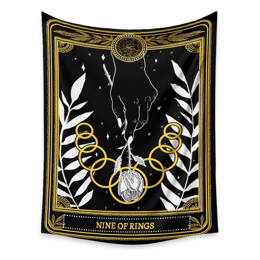 KTX-433683 Tarot Cards Tapestry with Psychedelic Boho Design - Available in Multiple Sizes