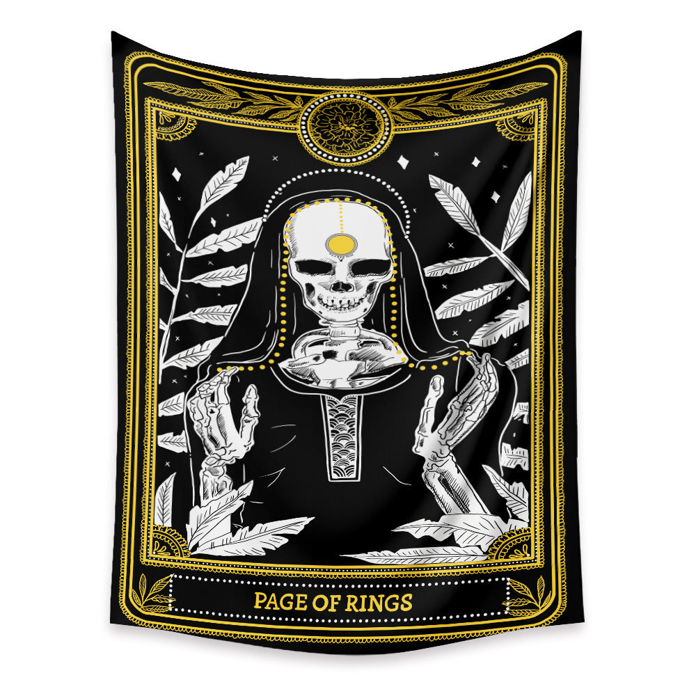 KTX-433683 Tarot Cards Tapestry with Psychedelic Boho Design - Available in Multiple Sizes