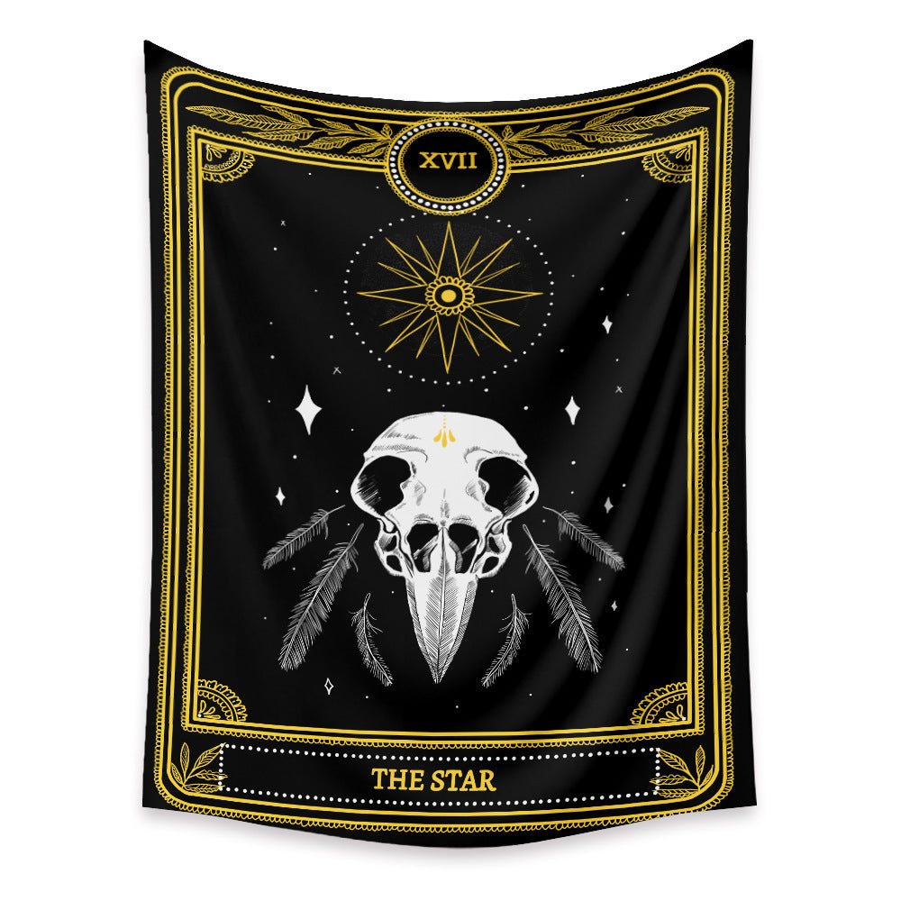 KTX-433683 Tarot Cards Tapestry with Psychedelic Boho Design - Available in Multiple Sizes