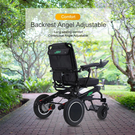 KTX-434707 Electric Power Wheelchair D15B for Adults, Removable Battery, High Strength Metal Frame, Max Load 120 kg, CE Certified