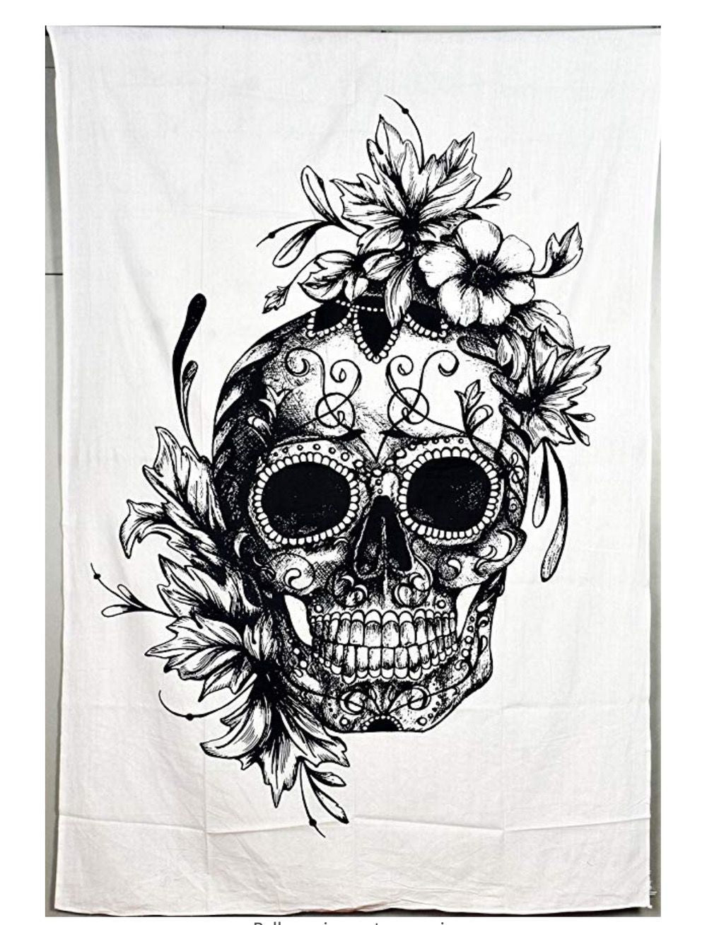 KTX-435539 Taro and Flower Pattern European Tapestry in Polyester Material