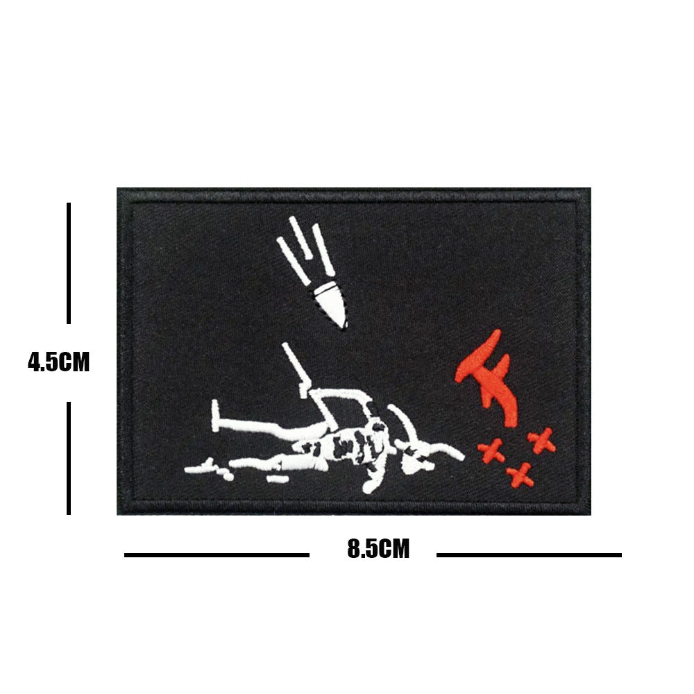 KTX-435667 Pirate Style Velcro Patch Armband for Outdoor Sports - Multiple Designs Available