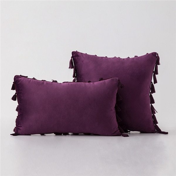 KTX-435987 Plush Velvet Sofa Pillowcase for Cozy Home Decor