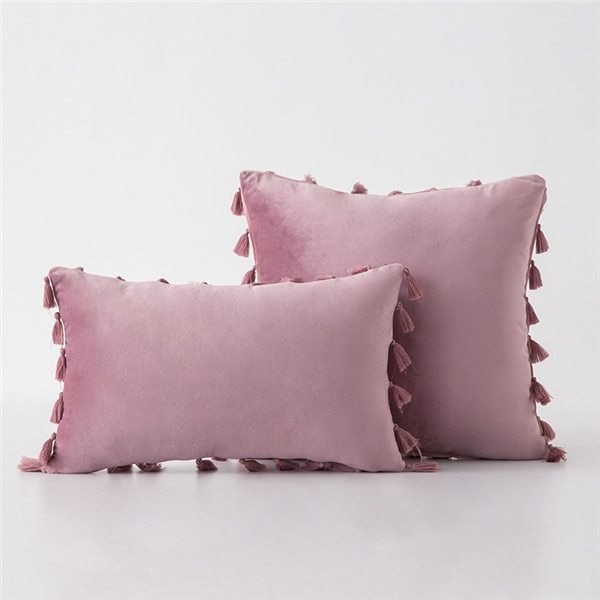 KTX-435987 Plush Velvet Sofa Pillowcase for Cozy Home Decor