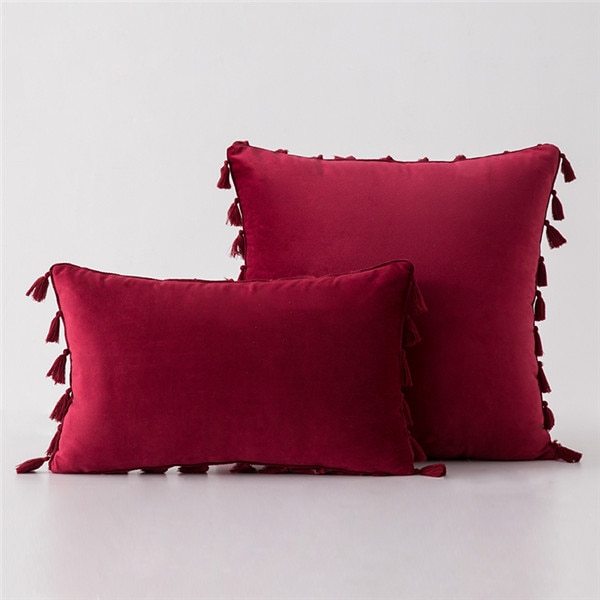 KTX-435987 Plush Velvet Sofa Pillowcase for Cozy Home Decor