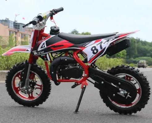 KTX-436563 Kids Minibike Pocket Bike 49cc Mini Cross Motocicleta with Disc Brakes and Chain Drive