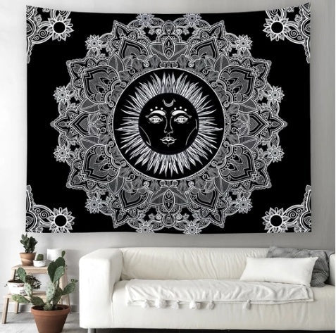 KTX-436691 Celestial Sun Design Tapestry in 100% Polyester Fabric