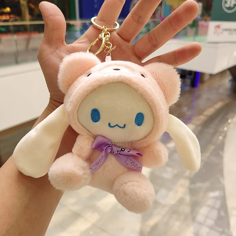 KTX-437971 Jiumaishop My Melody Plush Keychain Soft Stuffed Doll - Adorable Portable Toy for All Ages