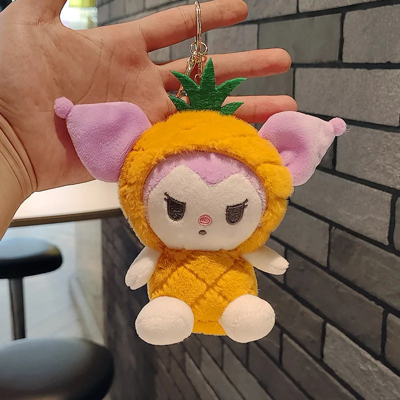 KTX-437971 Jiumaishop My Melody Plush Keychain Soft Stuffed Doll - Adorable Portable Toy for All Ages