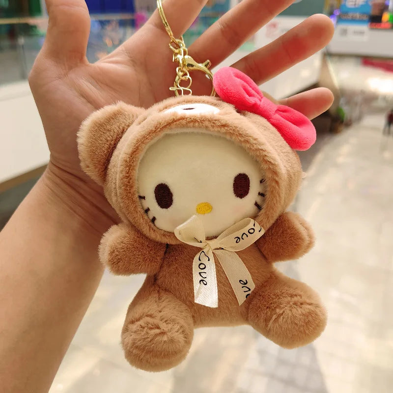 KTX-437971 Jiumaishop My Melody Plush Keychain Soft Stuffed Doll - Adorable Portable Toy for All Ages