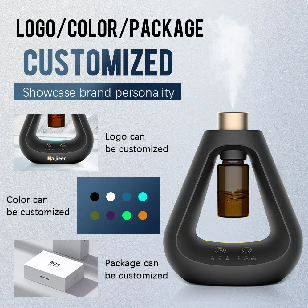 KTX-438483 Mini Pure Nebulizing Essential Oil Aroma Diffuser - Portable Waterless Humidifier for Home Use