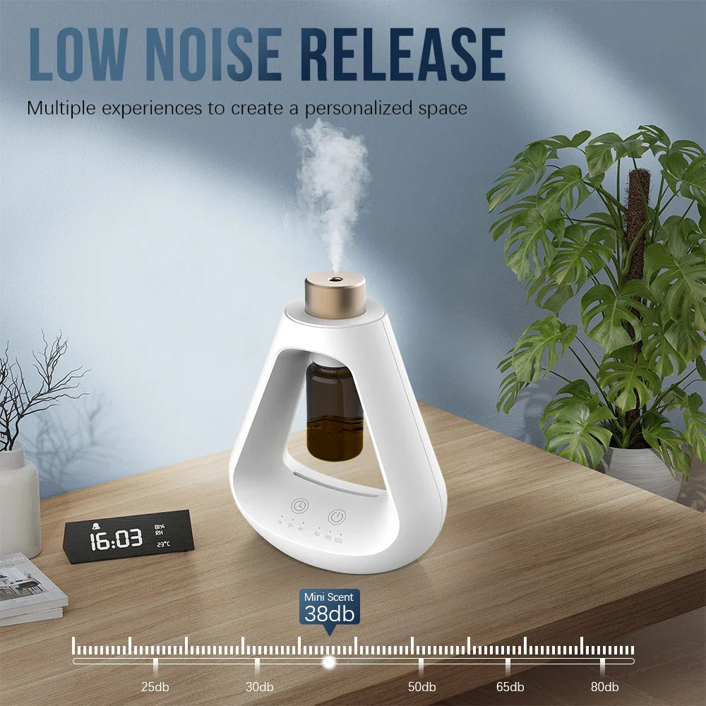 KTX-438483 Mini Pure Nebulizing Essential Oil Aroma Diffuser - Portable Waterless Humidifier for Home Use