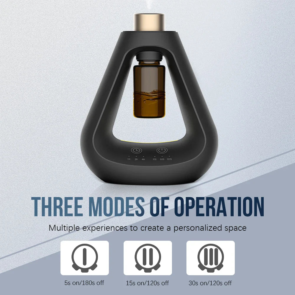 KTX-438483 Mini Pure Nebulizing Essential Oil Aroma Diffuser - Portable Waterless Humidifier for Home Use