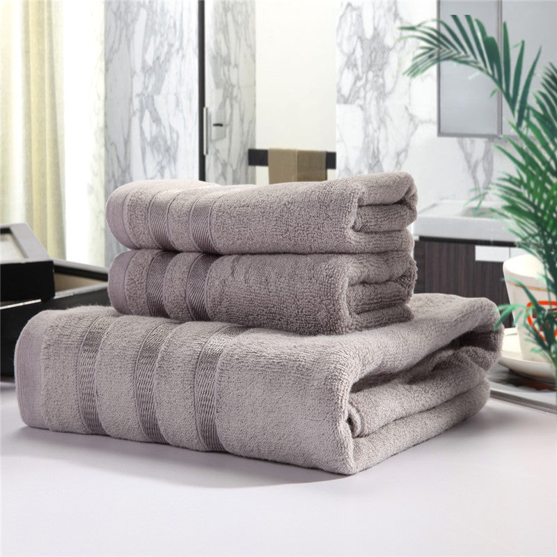 KTX-440019 Bamboo Fiber Towel Set - Antibacterial, Hypoallergenic, Soft & Highly Absorbent