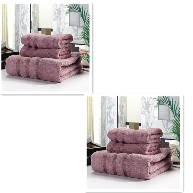 KTX-440019 Bamboo Fiber Towel Set - Antibacterial, Hypoallergenic, Soft & Highly Absorbent