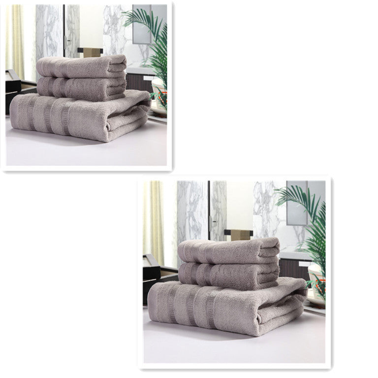 KTX-440019 Bamboo Fiber Towel Set - Antibacterial, Hypoallergenic, Soft & Highly Absorbent