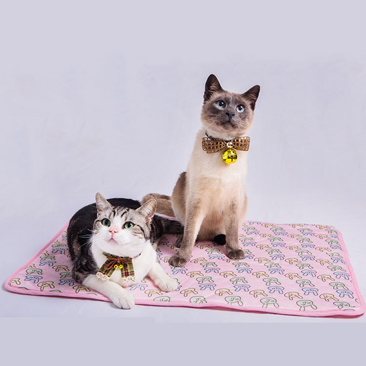KTX-440723 Cooling Pet Cat Ice Pad - Comfortable, Antibacterial, Skin-Friendly, and Breathable Nylon Fabric